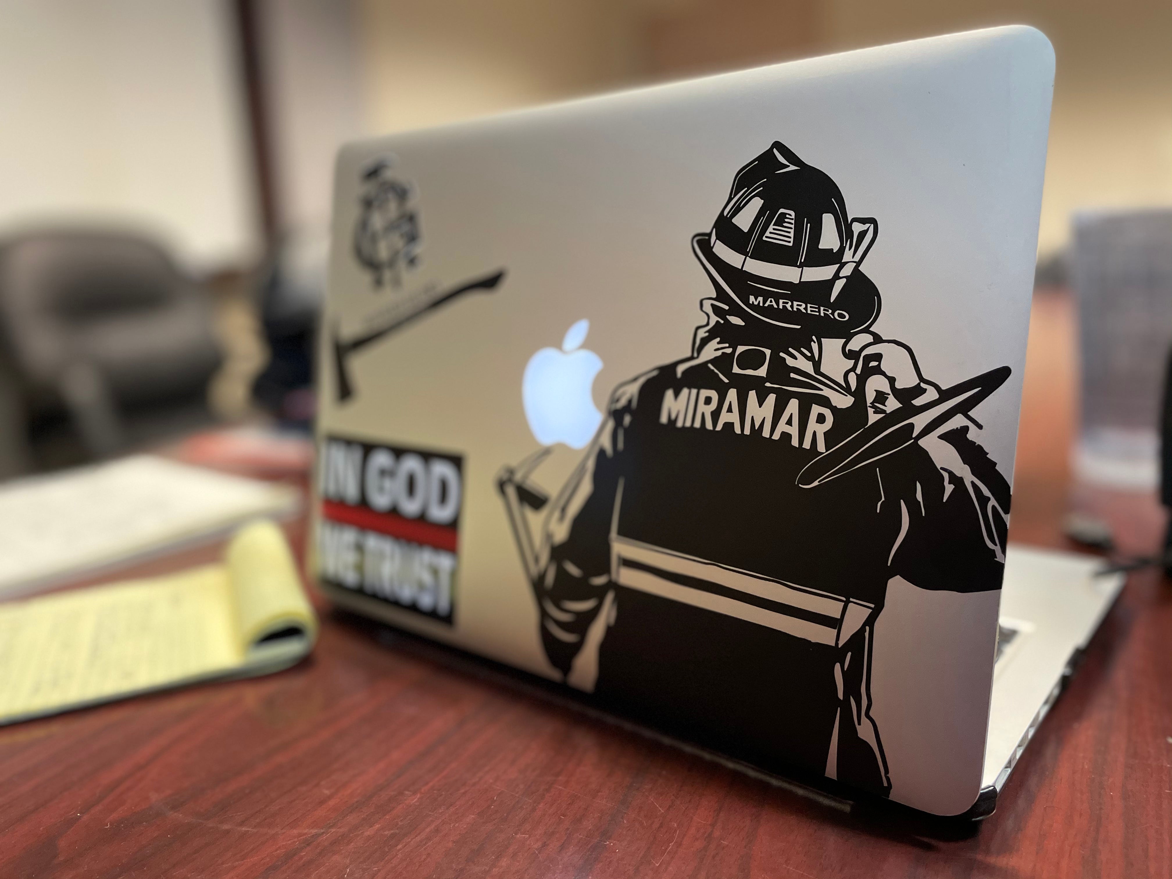 Personalized Firefighter Decal